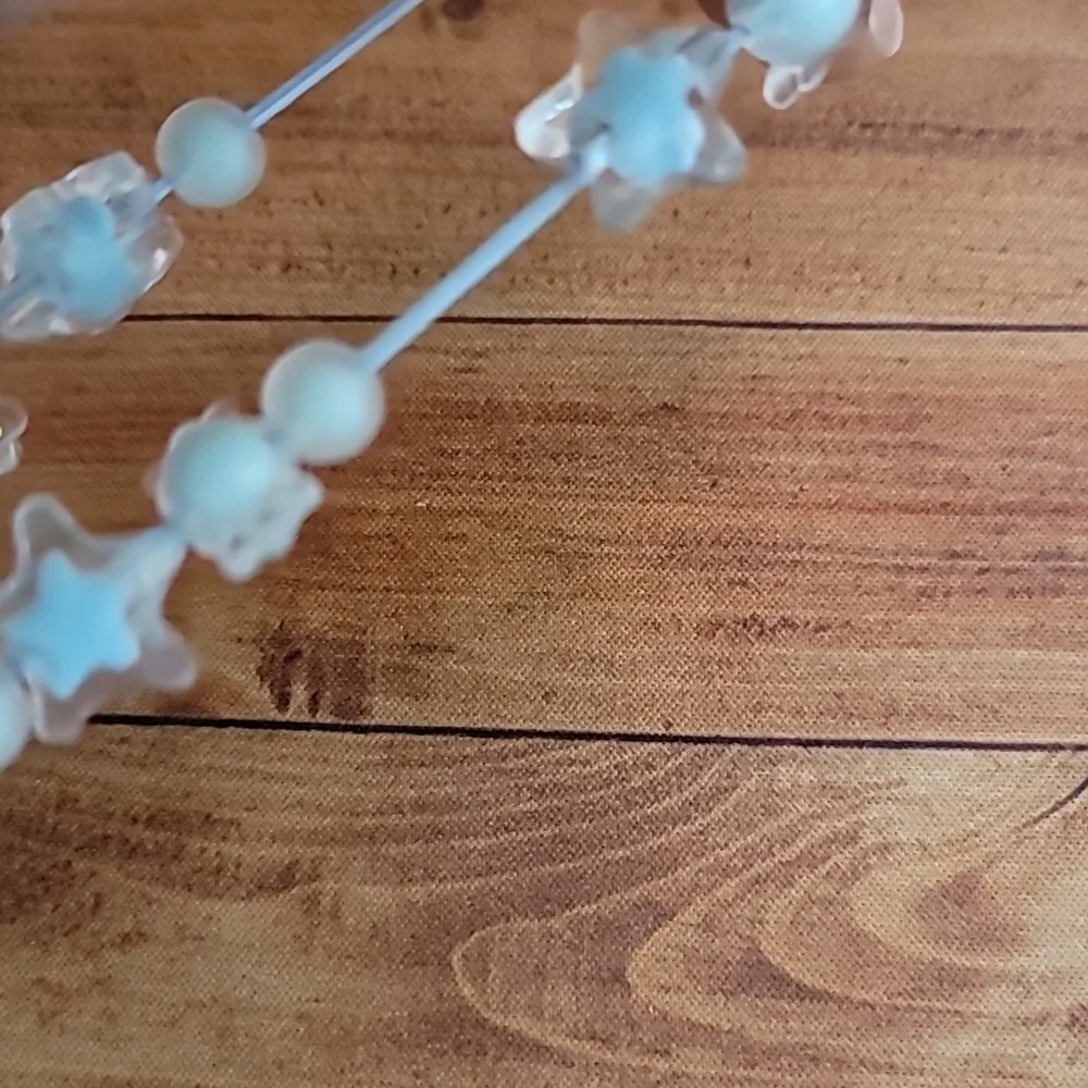 Cinnamoroll Star Candy Wrapper Baby Blue Resin Beaded Charm Elastic Bracelet